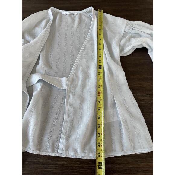 SAMSOE Light Blue Wrap Blouse - Picture 8 of 9